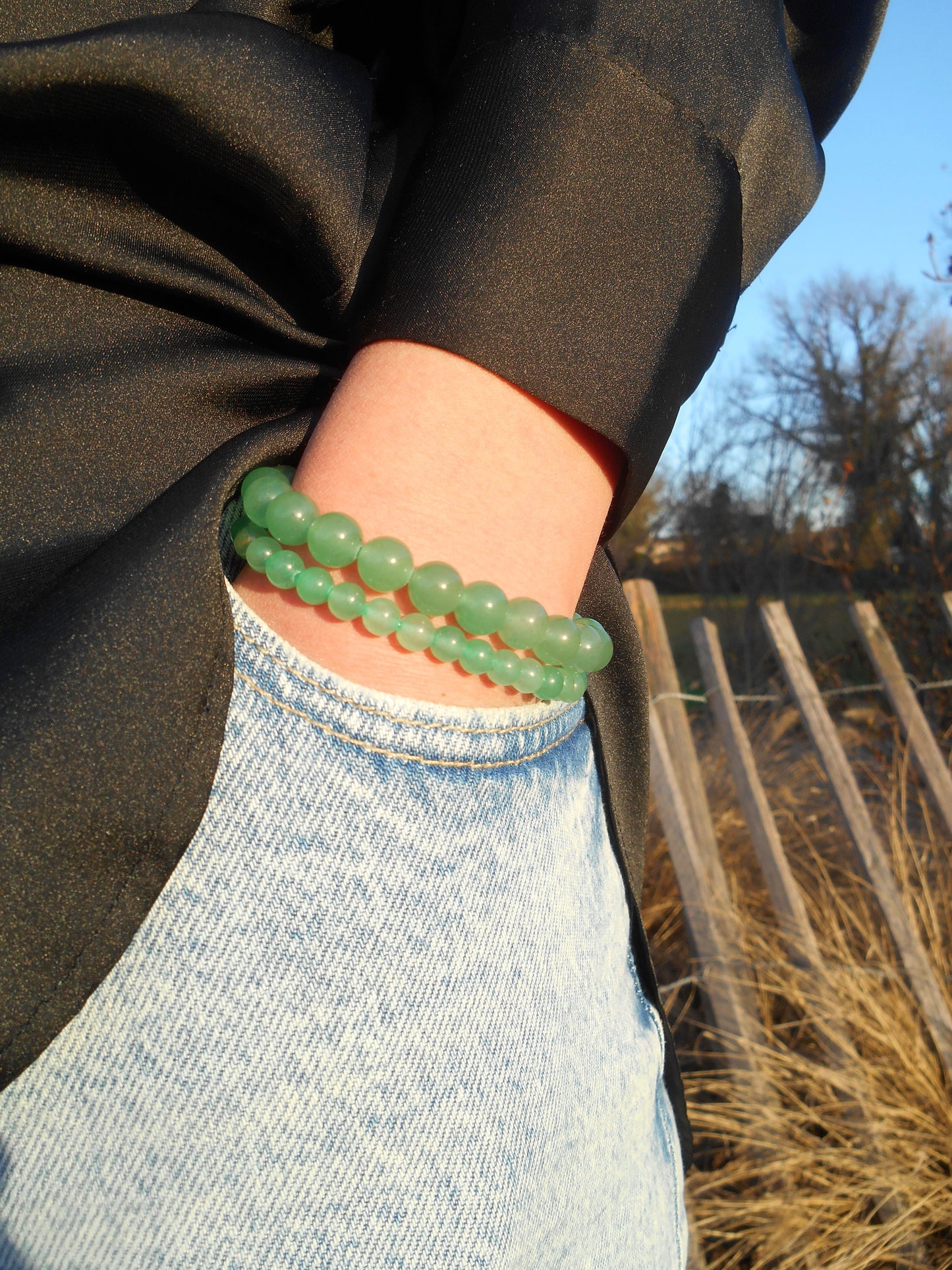 Bracelet Aventurine verte